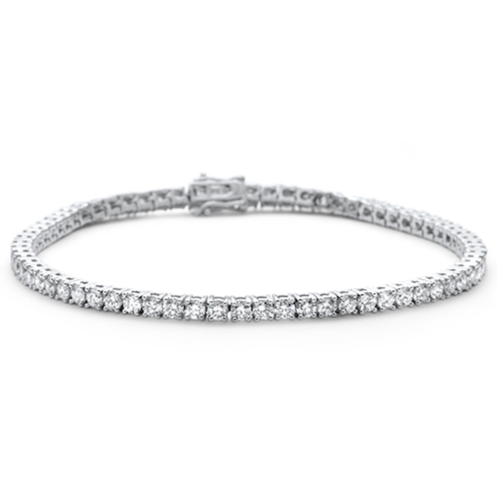 Muse Jewelry 6.01ct 14KT White Gold Diamond Tennis Bracelet 8"
