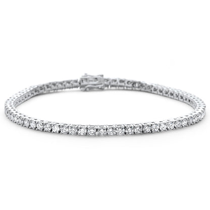 Muse Jewelry 6.01ct 14KT White Gold Diamond Tennis Bracelet 8"