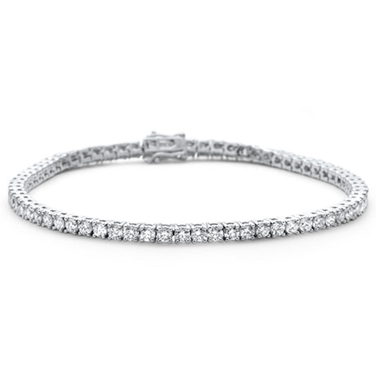 Muse Jewelry 6.01ct 14KT White Gold Diamond Tennis Bracelet 8"