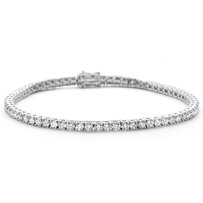 Muse Jewelry 2.96ct 14KT White Gold Diamond Tennis Bracelet 7"