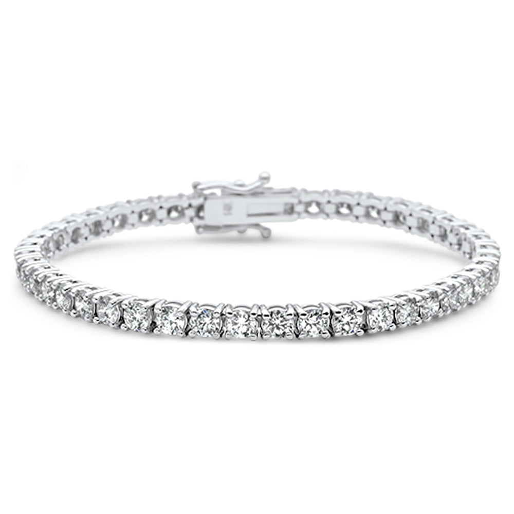 Muse Jewelry 8.23ct G SI 14K White Gold Round Diamond Tennis Bracelet 7" Long