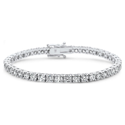 Muse Jewelry 6.01ct 14KT White Gold Diamond Tennis Bracelet 8"