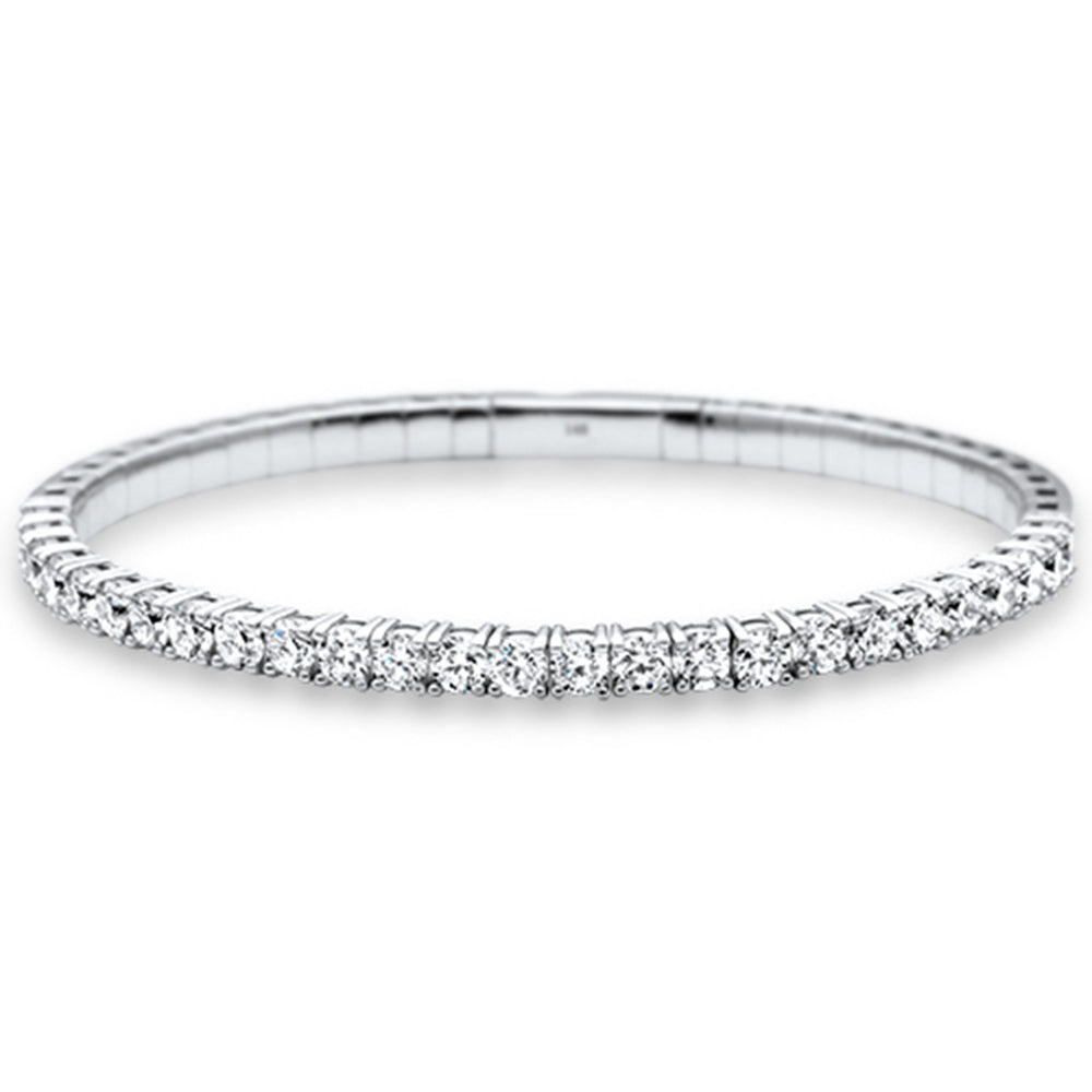 Muse Jewelry 4.83ct G SI 14K White Gold Round Diamond Tennis Bracelet