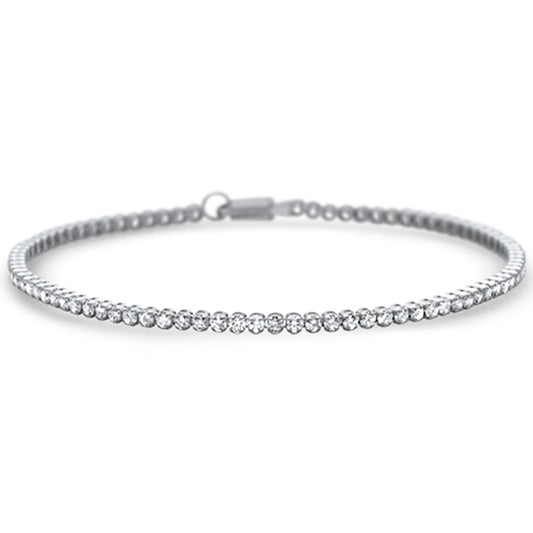 Muse Jewelry 2.00ct G SI 14K White Gold Diamond Tennis Bracelet 7" Long