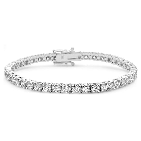 Muse Jewelry 4.00ct 14KT White Gold Diamond Tennis Bracelet 7"