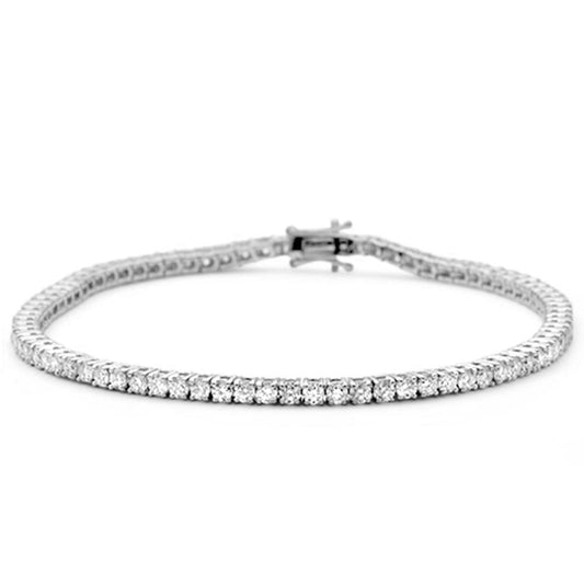 Muse Jewelry 2.48ct 14K White Gold Diamond Tennis Bracelet 7"