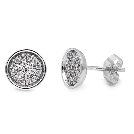 Muse Jewelry .25ct Round Diamond Stud Earrings 14kt White gold