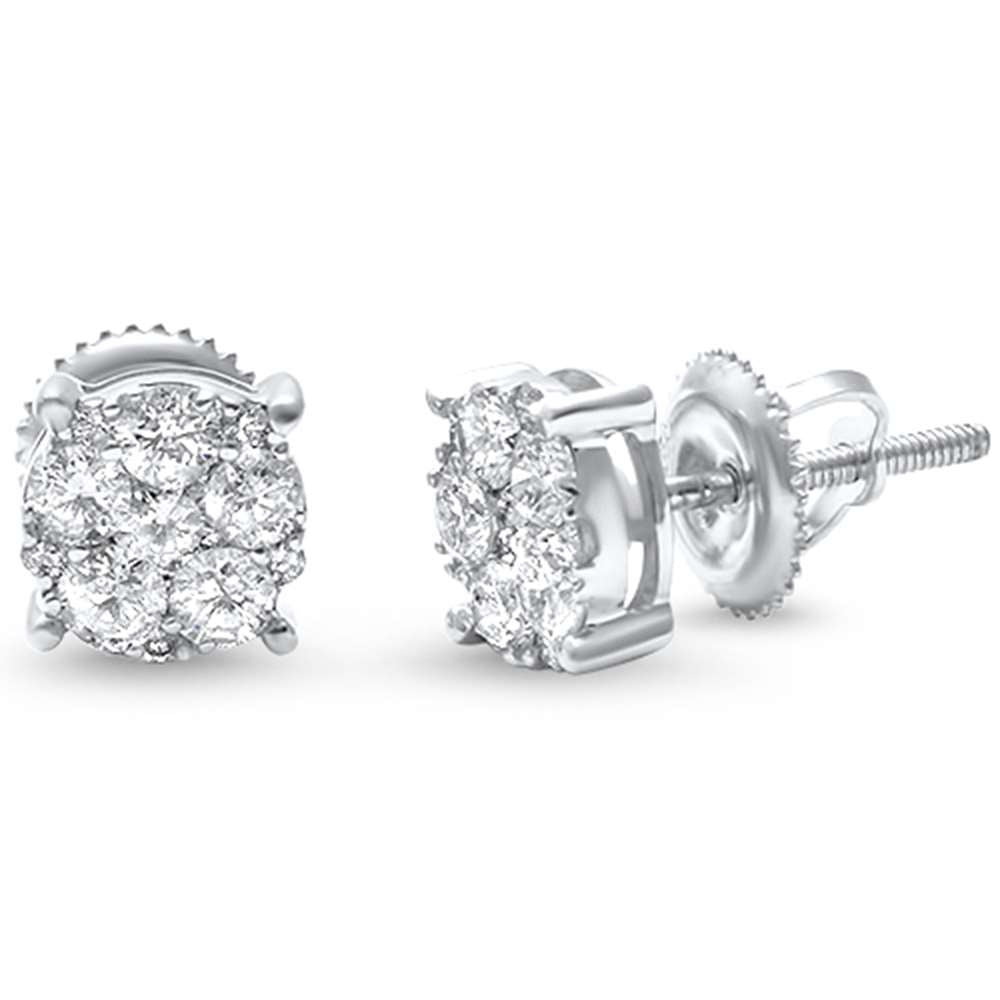 Muse Jewelry .75ct G SI 14kt White Gold Diamond Round Stud Earrings