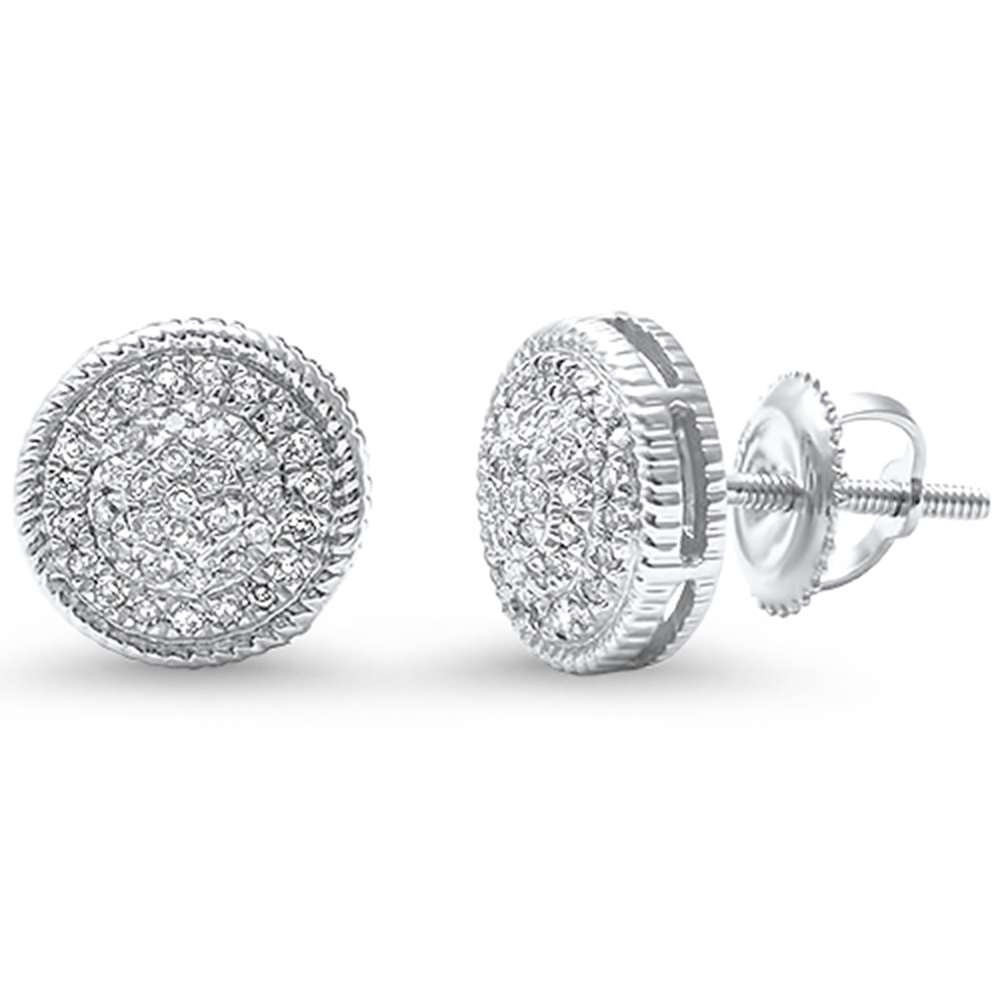 Muse Jewelry .17ct 14kt White Gold Round Diamond Stud Earrings