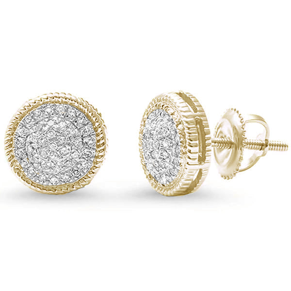 Muse Jewelry .17ct 14kt Yellow Gold Round Diamond Stud Earrings