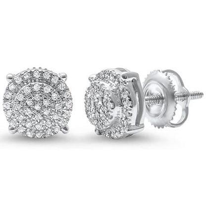 Muse Jewelry .16ct G SI 10kt Gold Round Diamond Cluster Stud Earrings 3 Metal Colors Available