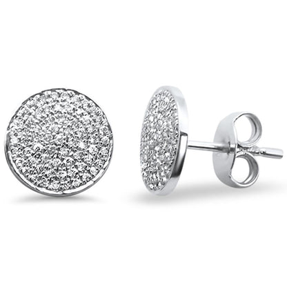 Muse Jewelry .22ct 14kt Gold Micro Pave Diamond Earrings