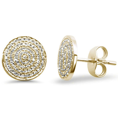 Muse Jewelry .22ct 14kt Gold Micro Pave Diamond Earrings