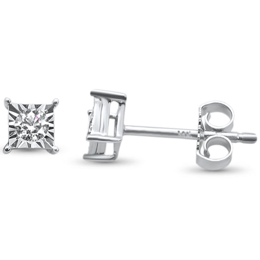 Muse Jewelry .16ct 14k White Gold Diamond Earrings