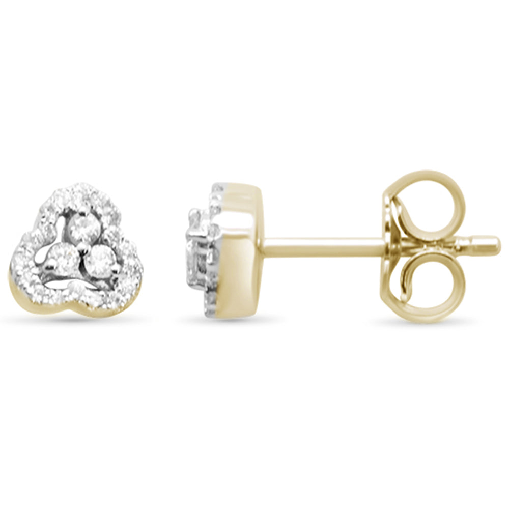 Muse Jewelry .20ct G SI 10K Yellow Gold Diamond Stud Earrings