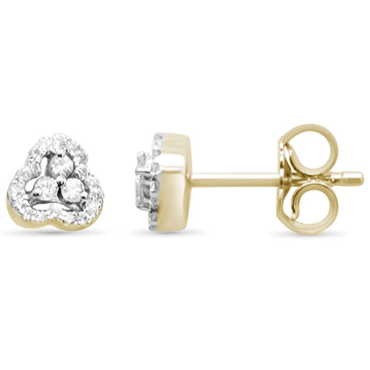 Muse Jewelry .20ct G SI 10K Yellow Gold Diamond Stud Earrings