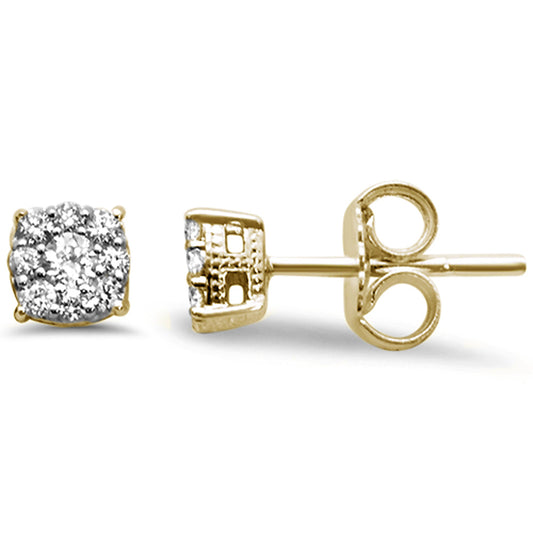 Muse Jewelry .25ct 10K Yellow Gold Diamond Stud Earrings