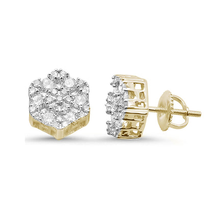 Muse Jewelry 1.01ct G SI 14K Yellow Gold Diamond Earrings