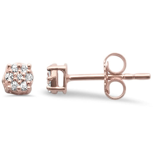 Muse Jewelry .11ct G SI 14K Rose Gold Diamond Stud Earrings