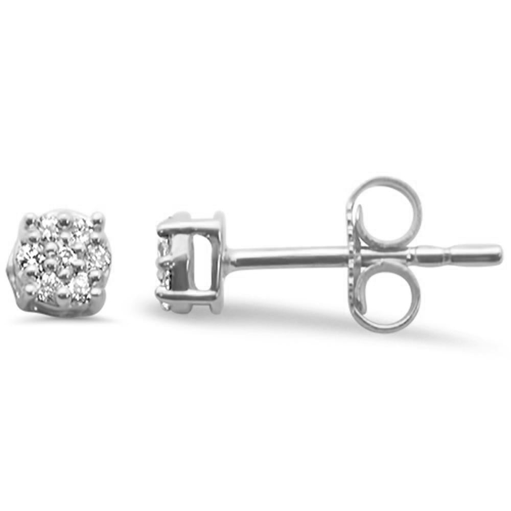 Muse Jewelry .10ct G SI 14K White Gold Diamond Stud Earrings