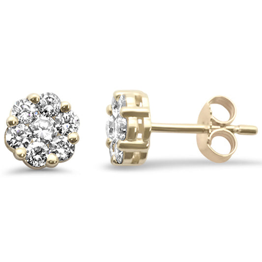 Muse Jewelry .73ct G SI 14K Yellow Gold Diamond Earrings