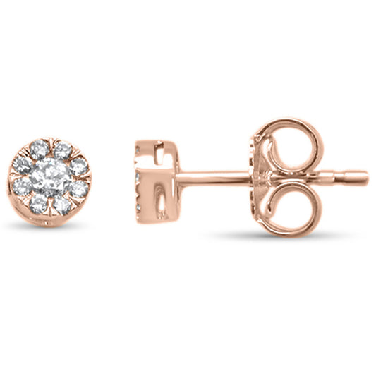 Muse Jewelry .21ct G SI 14K Rose Gold Diamond Stud Earrings