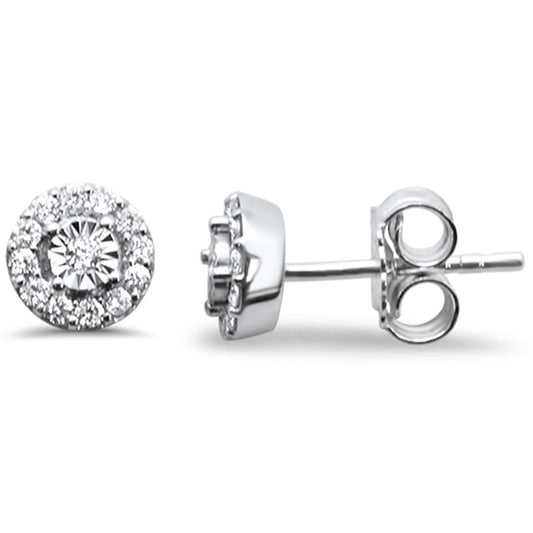 Muse Jewelry .23ct G SI 14K White Gold Diamond Stud Earrings