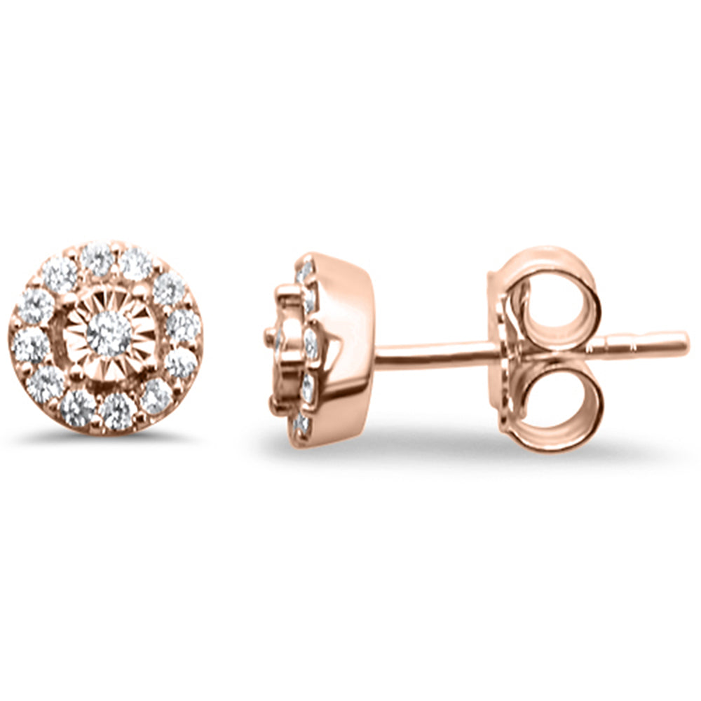 Muse Jewelry .23ct G SI 14K Rose Gold Diamond Stud Earrings