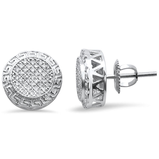 Muse Jewelry .17CT G SI 10K White Gold Diamond Micro Pave Stud Earrings