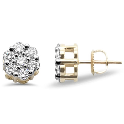 Muse Jewelry 1.25ct-2.00ct G SI 14K Gold Diamond Flower Earrings