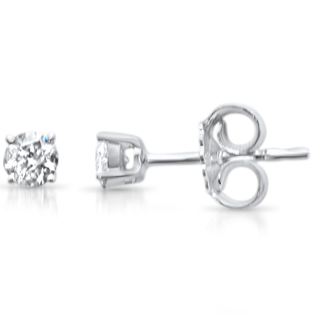 Muse Jewelry .20ct -.40ct G SI 14KT Gold Diamond Solitaire Stud Earrings More Size & Colors Available