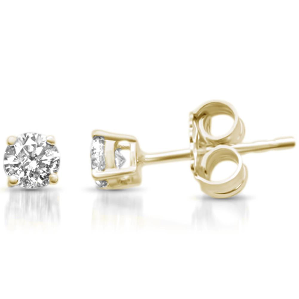 Muse Jewelry .20ct -.40ct G SI 14KT Gold Diamond Solitaire Stud Earrings More Size & Colors Available