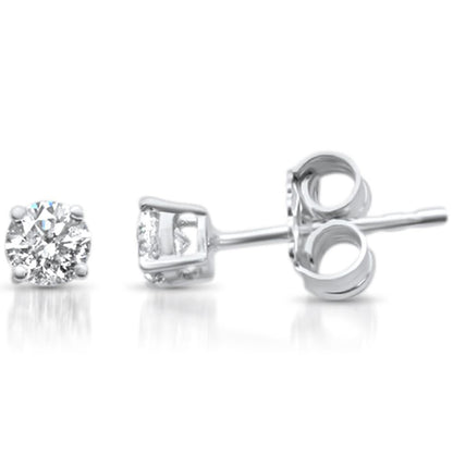 Muse Jewelry .20ct -.40ct G SI 14KT Gold Diamond Solitaire Stud Earrings More Size & Colors Available