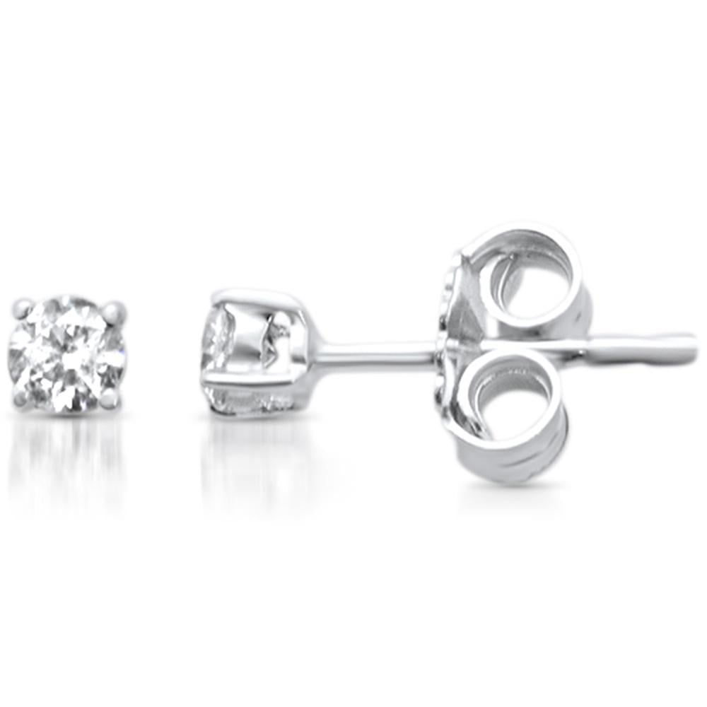 Muse Jewelry .20ct -.40ct G SI 14KT Gold Diamond Solitaire Stud Earrings More Size & Colors Available