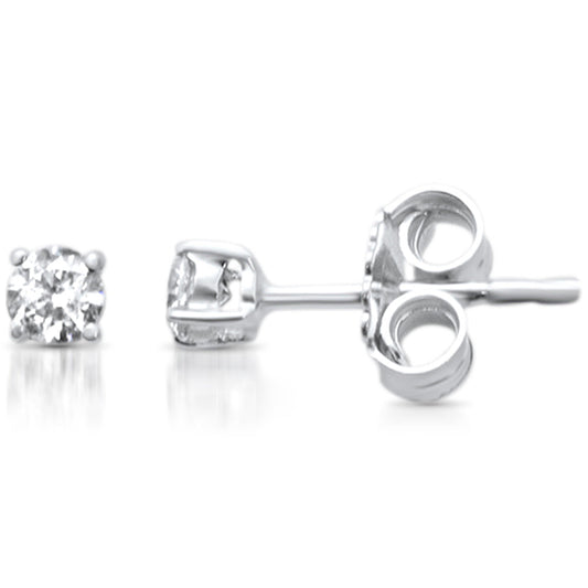 Muse Jewelry .38ct G SI 14K White Gold Diamond Solitaire Stud Earrings