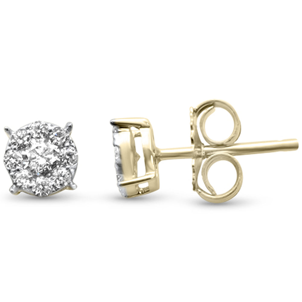Muse Jewelry .36ct G SI 10K Yellow Gold Diamond Earrings