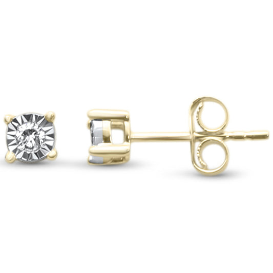 Muse Jewelry .10ct G SI 14K Yellow Gold Diamond Stud Earrings