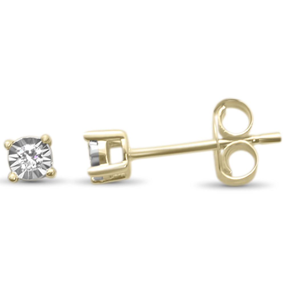 Muse Jewelry .05ct G SI 14K Yellow Gold Round Diamond Stud Earrings