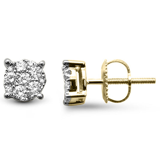 Muse Jewelry .41ct G SI 14K Yellow Gold Diamond Stud Solitaire Style Earrings