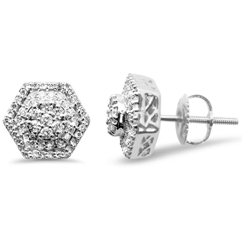 Muse Jewelry .47ct G SI 14K White Gold Diamond Fashion Earrings