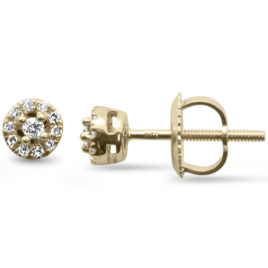 Muse Jewelry .10ct G SI 10K Yellow Gold Diamond Stud Earrings