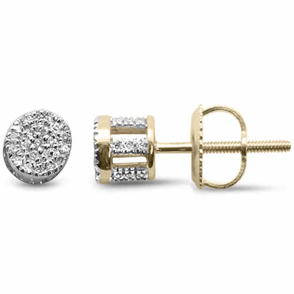 Muse Jewelry .14ct G SI 10K Yellow Gold Diamond Fashion Earrings