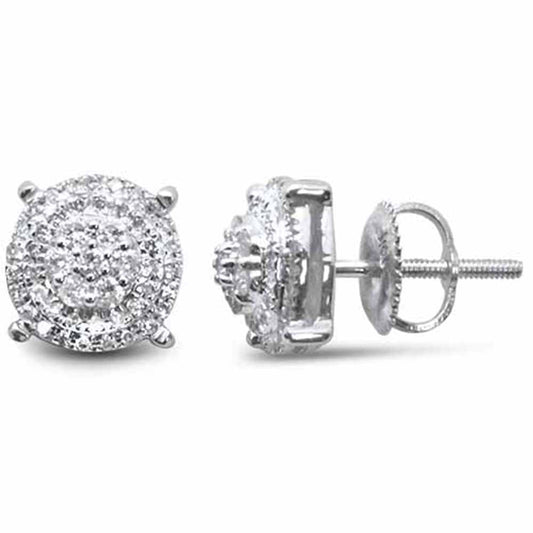 Muse Jewelry .33ct G SI 14K White Gold Diamond Fashion Earrings