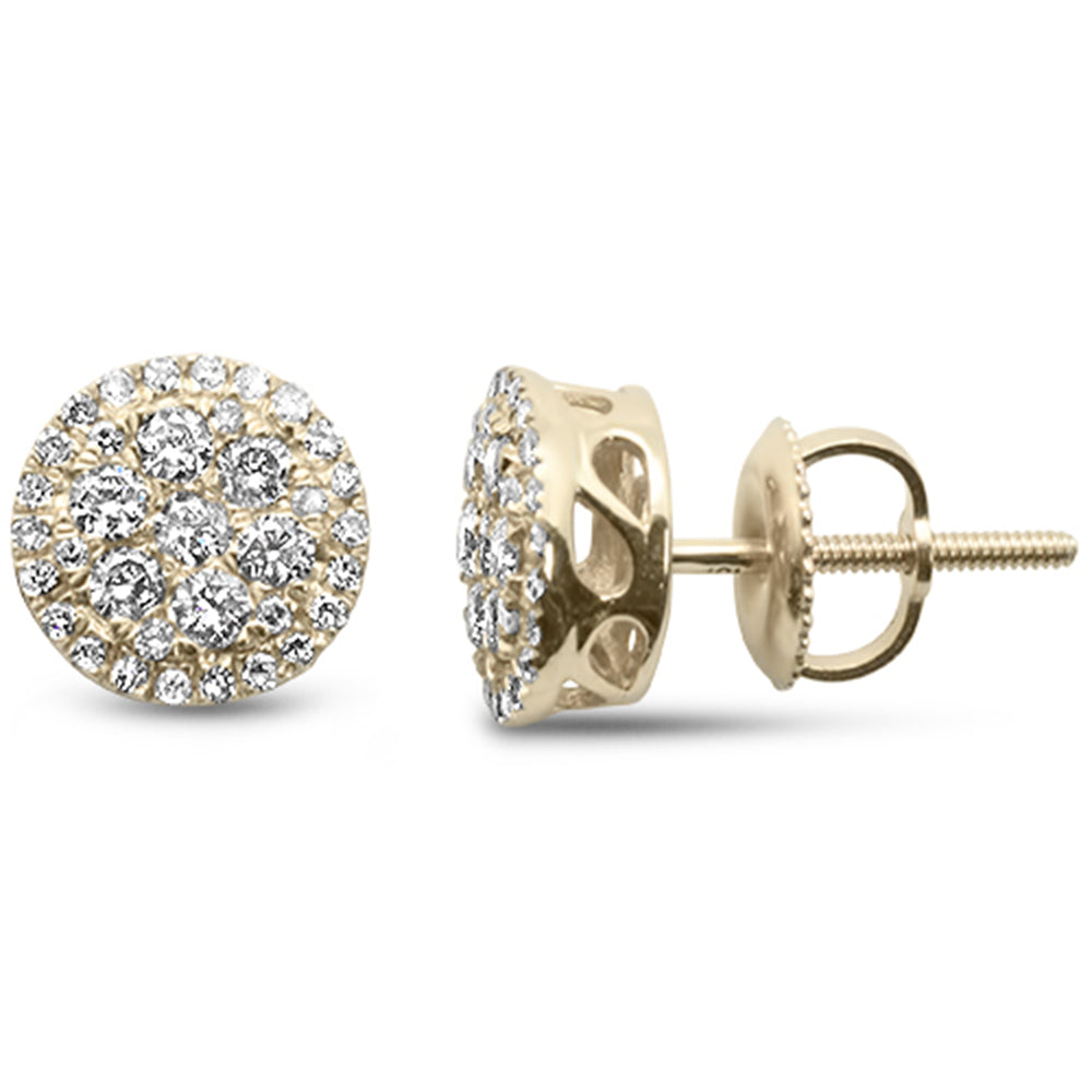 Muse Jewelry .53ct G SI 10K Yellow Gold Diamond Round Shaped Fashion Earrings