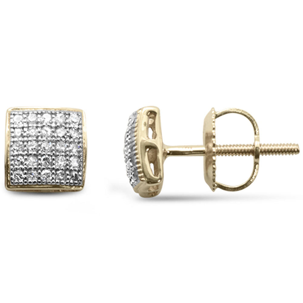 Muse Jewelry .16ct G SI 10K Yellow Gold Diamond Fashion Earrings