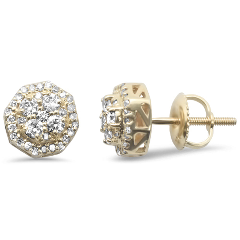 Muse Jewelry .49ct G SI 10K Yellow Gold Diamond Fashion Earrings