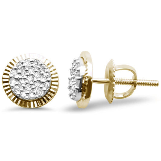 Muse Jewelry .13ct G SI 10KT Yellow Gold Diamond Round Stud Earrings