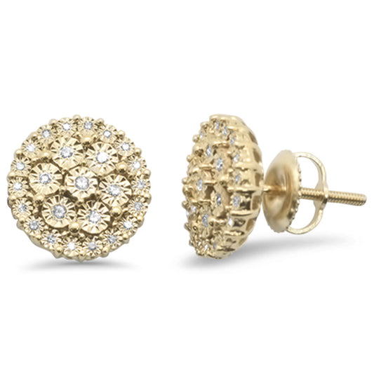 Muse Jewelry .11ct G SI 10KT Yellow Gold Diamond Round Shaped Earrings