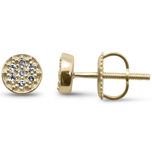 Muse Jewelry .09ct G SI 10KT Yellow Gold Diamond Fashion Stud Earrings