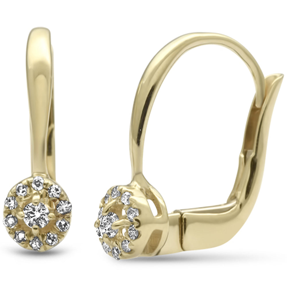 Muse Jewelry .10ct G SI 10KT Yellow Gold Diamond Lever Back Earrings